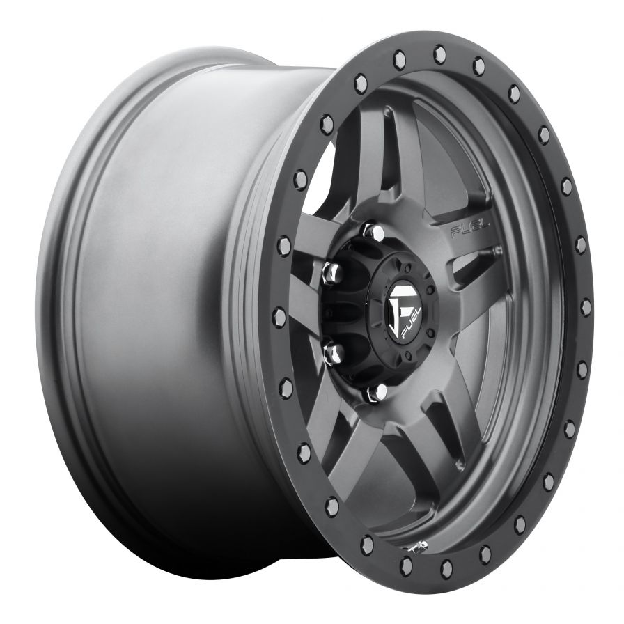 Fuel Wheels<br>Anza Matte Gunmetal Black Lip (17x8.5)
